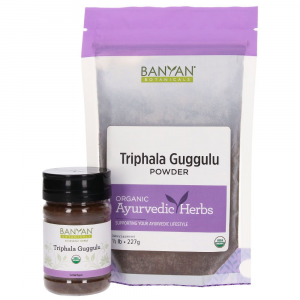 Triphala Guggulu powder (spice jar)