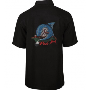 Men's Pool Shark Embroidered Fishing Shirt