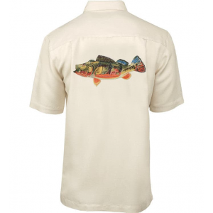 Men's Peacock Bass Embroidered Fishing Shirt