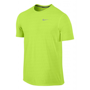 Mens Nike Dri-FIT Contour Short Sleeve Technical Tops(S)