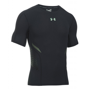 Mens Under Armour HeatGear Zone Compression Short Sleeve Technical Tops(M)