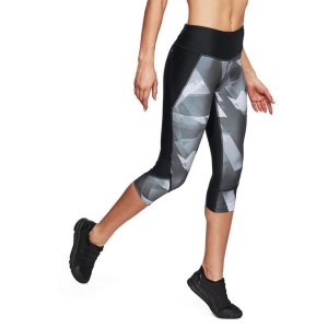 Womens Under Armour Fly Fast Printed Capris Pants(M)