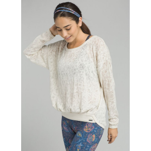 Womens Prana Prairie Grove Sweater Long Sleeve Technical Tops(XL)
