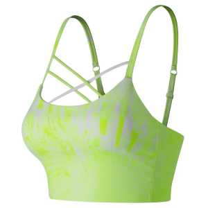 Womens New Balance Printed Feel The Cool Crop Sports Bras(M)
