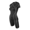 Womens De Soto Femme Sneak-A-Poo Riviera Flisuit-Short Sleeve Triathlon UniSuits