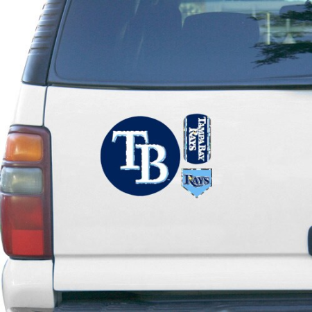 tampa bay rays 11'' x 11'' prismatic car magnet Tampa Bay Rays 11'' x 11'' Prismatic Car Magnet