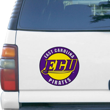 east carolina pirates 11" x 11" team logo car magnet East Carolina Pirates 11" x 11" Team Logo Car Magnet