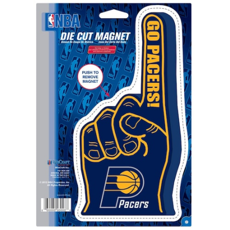indiana pacers wincraft foam hand 6" x 9" car magnet Indiana Pacers WinCraft Foam Hand 6" x 9" Car Magnet