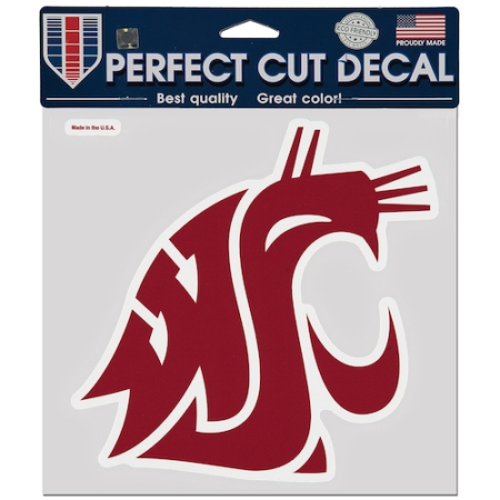 washington state cougars wincraft 8'' x 8'' color car decal Washington State Cougars WinCraft 8'' x 8'' Color Car Decal
