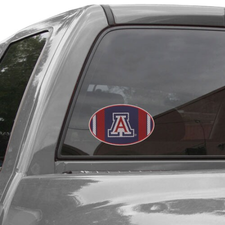 arizona wildcats jersey 8" x 8" oval repositionable vinyl decal Arizona Wildcats Jersey 8" x 8" Oval Repositionable Vinyl Decal