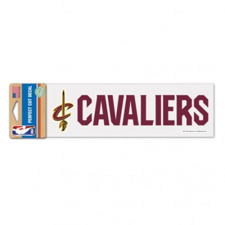 cleveland cavaliers wincraft 3" x 10" logo & name perfect cut decal Cleveland Cavaliers WinCraft 3" x 10" Logo & Name Perfect Cut Decal