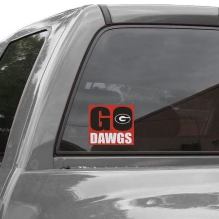 georgia bulldogs 5'' x 6'' go dawgs decal Georgia Bulldogs 5'' x 6'' Go Dawgs Decal
