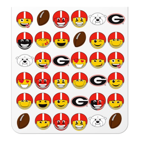 georgia bulldogs teamoji sticker sheet Georgia Bulldogs Teamoji Sticker Sheet