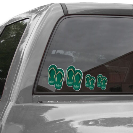 south florida bulls flip flop family car decals South Florida Bulls Flip Flop Family Car Decals