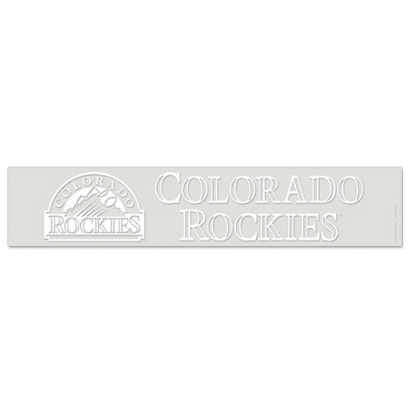 colorado rockies wincraft 5" x 25" ultra decal - white Colorado Rockies WinCraft 5" x 25" Ultra Decal - White