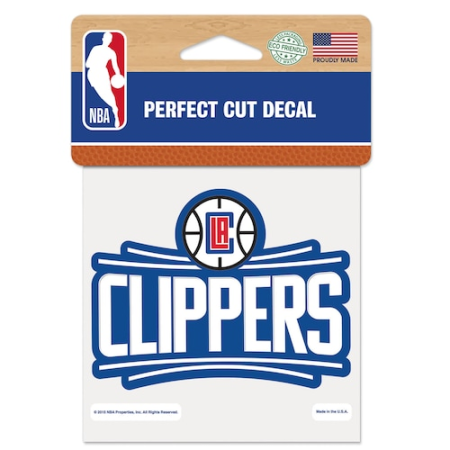 la clippers wincraft 4" x 4" color perfect cut decal LA Clippers WinCraft 4" x 4" Color Perfect Cut Decal