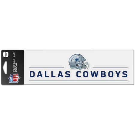 dallas cowboys wincraft 3" x 10" helmet perfect cut decal Dallas Cowboys WinCraft 3" x 10" Helmet Perfect Cut Decal