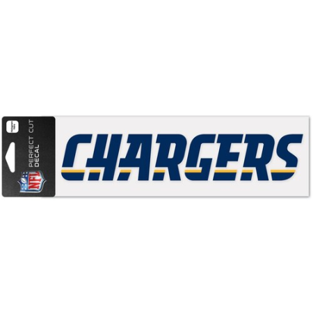 los angeles chargers wincraft 3" x 10" team name perfect cut decal Los Angeles Chargers WinCraft 3" x 10" Team Name Perfect Cut Decal