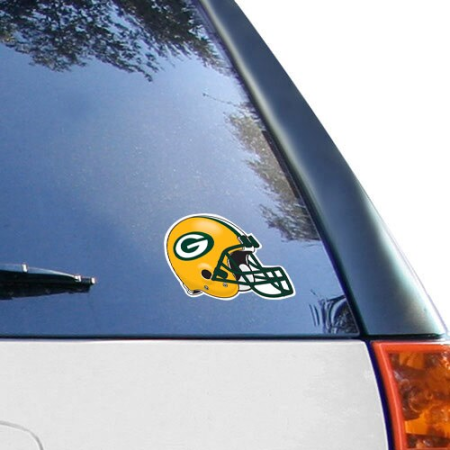 green bay packers 4.5'' x 6'' team helmet ultra decal cling Green Bay Packers 4.5'' x 6'' Team Helmet Ultra Decal Cling