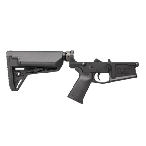 M5 Complete Lower Receiver w/ MOE Grip & SL-S Carbine Stock - Anodized Black - Aero Precision