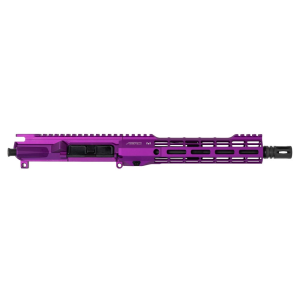 M4E1 Threaded Complete Upper, 10" .300 Blackout Barrel, 9.3" M-LOK S-ONE Handguard - Purple Anodized