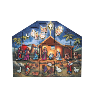 Image of Byers Choice Advent Calendars - Nativity