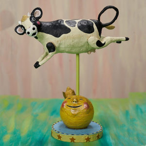 Image of Lori Mitchell - Cow Jumped Over the Moon Figurine