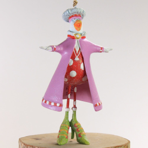 Image of MacKenzie-Childs Patience Brewster - Mini Calling Bird Ornament