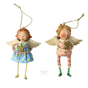 Image of Lori Mitchell - Babes in Toyland Ornaments Figurine - Set of 2