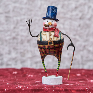 Image of Lori Mitchell - Good Tidings Snowman Figurine