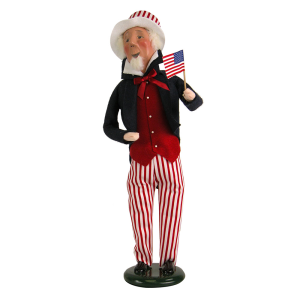 Image of Byers Choice - 2018 Uncle Sam with Red Stripes on Pants