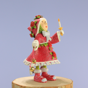 Image of MacKenzie-Childs Patience Brewster - Dash Away Mini Donna's Light Elf Ornament