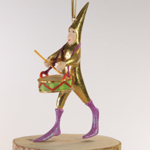 Image of MacKenzie-Childs Patience Brewster - Mini Drummer Ornament