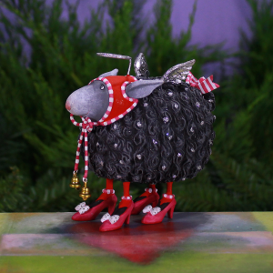 Image of MacKenzie-Childs Patience Brewster - Barbara Black Sheep Ornament