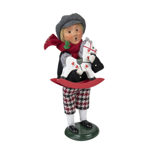 Image of Byers Choice - Boy Holding Toy