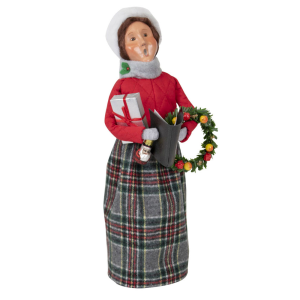 Image of Byers Choice - Red Shopping Woman