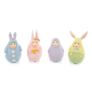 Image of MacKenzie-Childs Patience Brewster - Egg Bunny Ornaments - Set of 4