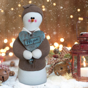 Image of Memories of Elaine - Light Brown Sweater with Heart "Hope" Sign