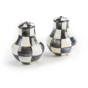 Image of MacKenzie-Childs - Courtly Check Enamel Salt & Pepper Shakers