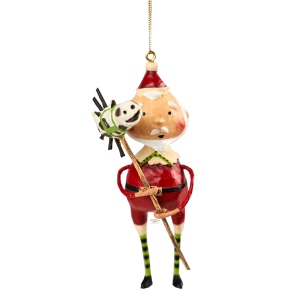 Image of Lori Mitchell - Horsing Around Santa Ornament