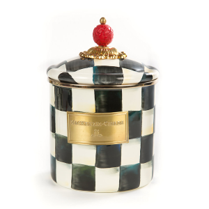 Image of MacKenzie-Childs - Courtly Check Enamel Canister - Small