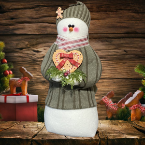 Image of Memories of Elaine - Sage Green Sweater with Gingerbread Heart