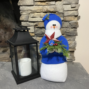 Image of Memories of Elaine - Blue Sweater "Democrat" Button