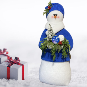 Image of Memories of Elaine - Blue Sweater with Villanova Button