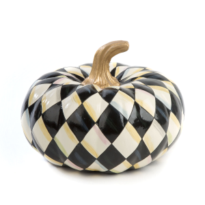 Image of MacKenzie-Childs - Courtly Harlequin Squashed Pumpkin
