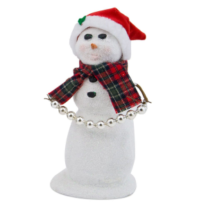 Image of Byers Choice - Snowman with Santa Hat 2017