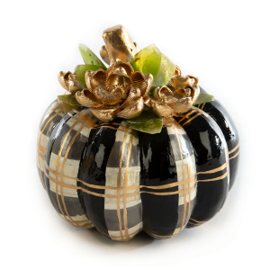 Image of MacKenzie-Childs - Autumn Spice Capiz Pumpkin
