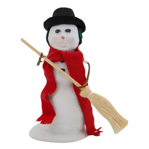 Image of Byers Choice - Snowman with Broom 2017