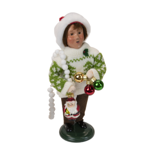 Image of Byers Choice - Boy Decorating Tree