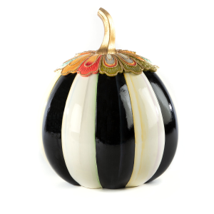 Image of MacKenzie-Childs - Aurora Stripe Pumpkin - Large